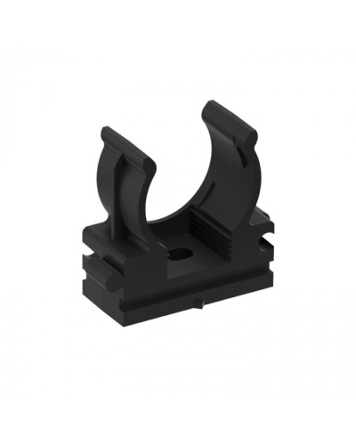 CFQ20 Держатель (клипса) для труб, для монтажного пистолета D20мм, цвет чёрный (50шт) Экопласт (41520BL) в Санкт-Петербурге Держатели, клипсы, скобы Pintop.ru