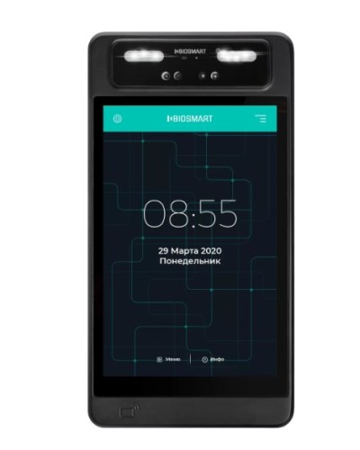 Терминал для биометрической идентификации по геометрии лица BioSmart QUASAR-MFR в Санкт-Петербурге Контроллеры Pintop.ru