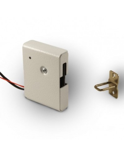 Замок электромеханический с толкателем и датчиком положения двери Promix-SM308.10.1 (белый) в Санкт-Петербурге Электромеханические замки Pintop.ru