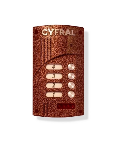 Малоабонентный блок вызова прямой адресации Цифрал M-4.1M в Санкт-Петербурге Блоки вызова многоабонентные Pintop.ru