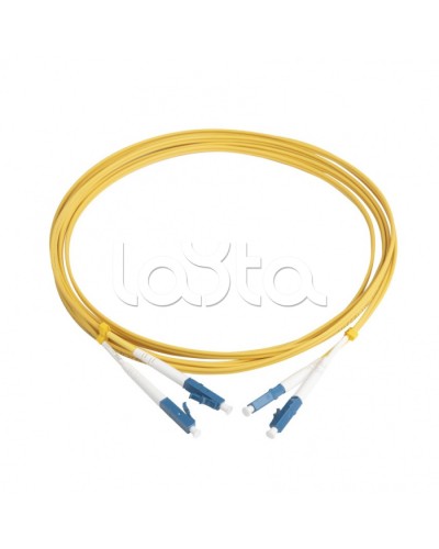 Патч-корд волоконно-оптический Hyperline FC-D2-9-LC/UR-LC/UR-H-3M-LSZH-YL в Санкт-Петербурге Патч-корды оптические Pintop.ru