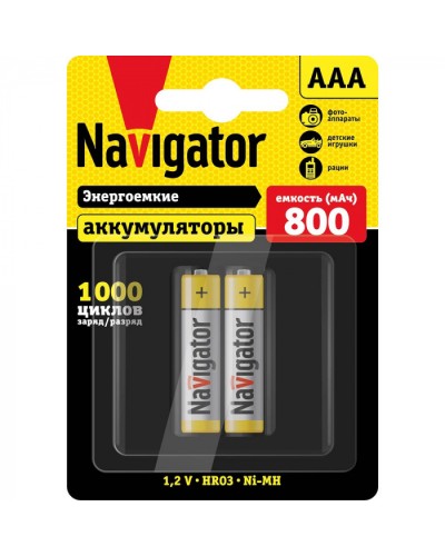 Аккумулятор Navigator 94 461 NHR-800-HR03-BP2 в Санкт-Петербурге Электротехническое оборудование Pintop.ru