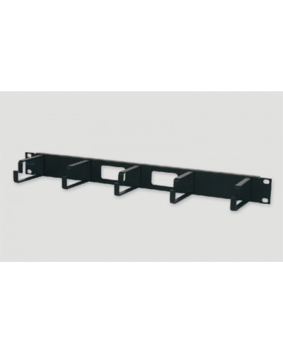 Кабельный органайзер 1U, с металлическими кольцами Eurolan 25B-1U-02BL в Санкт-Петербурге Кабельные органайзеры Pintop.ru