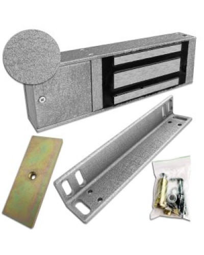 Замок электромагнитный Цифрал-250 ML ЦФРЛ.677100.002-02 серебристый шелк в Санкт-Петербурге Электромагнитные замки Pintop.ru