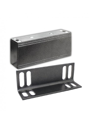 Замок электромагнитный Олевс М1-150 с уголком серебряный антик в Санкт-Петербурге Электромагнитные замки Pintop.ru