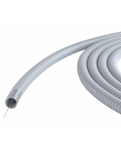 Металлорукав DN 15мм в ПВХ изоляции, Dвн 15,5 мм, Dнар 19,5, с протяжкой, 100 м, цвет серый DKC 6071R-015100P в Санкт-Петербурге Металлорукав Pintop.ru