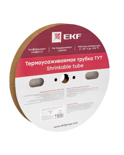 Термоусаживаемая трубка ТУТ 4/2 прозрачная рулон EKF PROxima (tut-4-tr) в Санкт-Петербурге Аксессуары для кабель-канала Pintop.ru