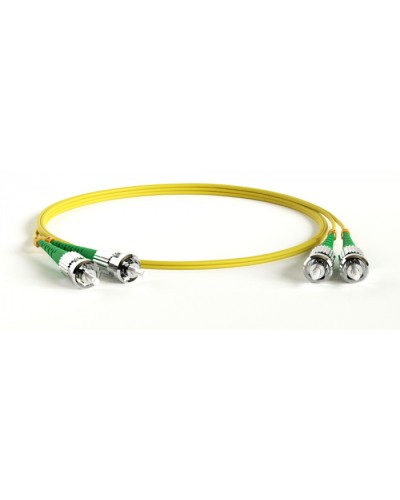 Патч-корд волоконно-оптический Hyperline FC-D2-9-ST/AR-ST/AR-H-2M-LSZH-YL в Санкт-Петербурге Патч-корды оптические Pintop.ru