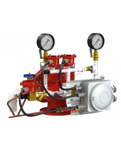 Узел управления дренчерный с пневмоприводом Спецавтоматика УУ-Д150/1,6 (П0,028)-ВФ.О4 в Санкт-Петербурге Устройства пуска водяного пожаротушения Pintop.ru