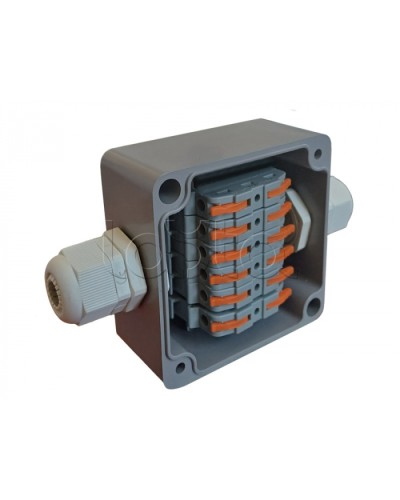 Коробка пылевлагонепроницаемая клеммная G366 А Wago АЯКС IP66/IP65, 82x80x55 Магнито-контакт в Санкт-Петербурге Распределительные коробки Pintop.ru