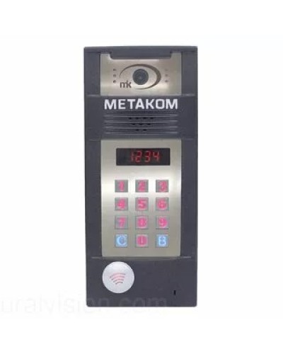 Многоабонентый антивандальный блок вызова со встроенной гибридной видеокамерой Метаком в Санкт-Петербурге Блоки вызова многоабонентные Pintop.ru