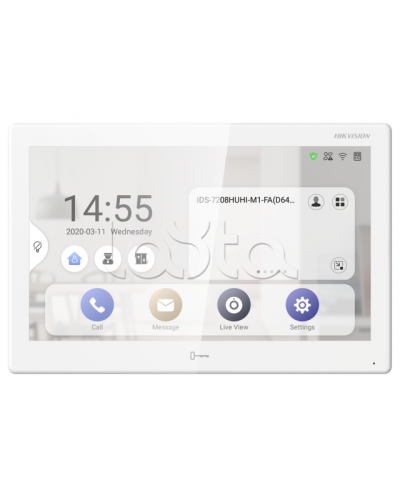 Видеодомофон Hikvision DS-KH9510-WTE1(B) в Санкт-Петербурге Абонентские IP устройства Pintop.ru