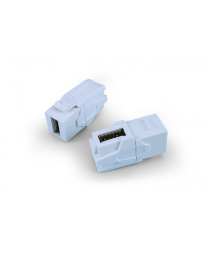 Вставка формата Keystone Jack Hyperline (KJ1-USB-VA3-WH) в Санкт-Петербурге Кроссы оптические Pintop.ru