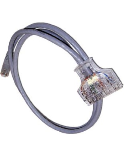 Патч-корд 110 тип - RJ45, 4 пары, UTP, категория 6, 1 м LANMASTER LAN-45-P4-1.0/6 в Санкт-Петербурге Патч-корды и пигтейлы Pintop.ru