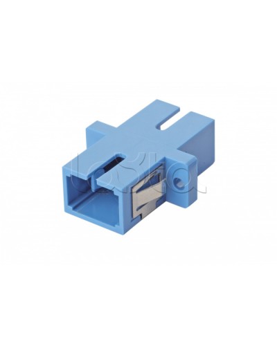 Оптический адаптер OS2, симплекс SC, с фланцами, синий Eurolan (36A-S2-SC-02BU) в Санкт-Петербурге Проходные адаптеры и розетки оптические Pintop.ru