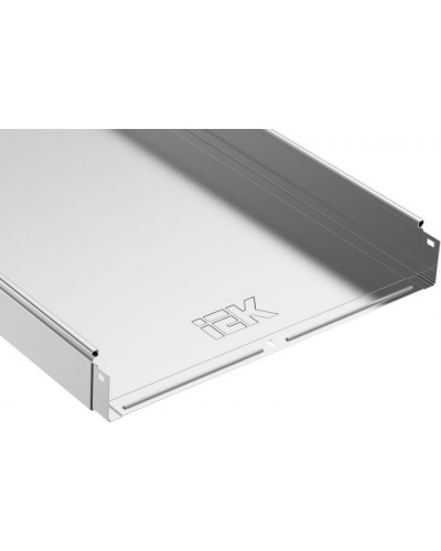 ESCA Лоток перфорированный 80х400х3000 RAL 9016 IEK (CLPK10-080-400-3) в Санкт-Петербурге Аксессуары для лотков Pintop.ru