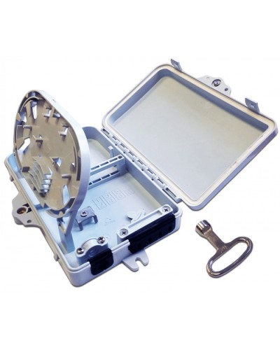 Бокс распределительный настенный на 24 волокна, наружной установки, IP65 LANMASTER LAN-FDB-FTTH24/OUT в Санкт-Петербурге Кросс оптический Pintop.ru