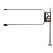 Smartec ST-GR012EC-CR - Калитка аварийного выхода с электромагнитом, хромированная, в комплекте стойка 1000 х D50 мм и створка 1200 х D25 мм.