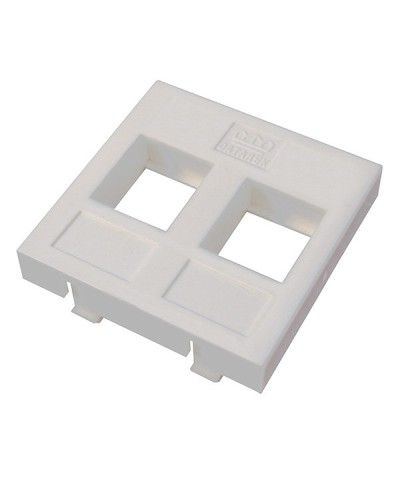 Адаптер Mosaic 45 х 45 мм для модуля Keystone, 2 порта, белый Datarex DR-5303 в Санкт-Петербурге Коммутационные изделия Pintop.ru