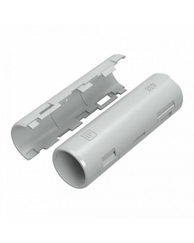 Муфта разборная d20 мм атмосферостойкая серая (10шт/320шт уп/кор) Промрукав (PR13.0430) в Санкт-Петербурге Повороты, муфты, тройники Pintop.ru