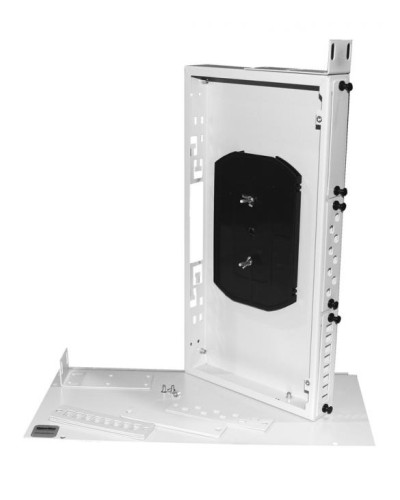 Бокс оптический универсальный 19, от 8 до 24 портов (SC, duplex LC, ST, FC), со сплайс пластиной, без пигтейлов и проходных адаптеров Hyperline FO-19R-1U-3xSLT-W140H42-24UN-GY в Санкт-Петербурге Кросс оптический Pintop.ru