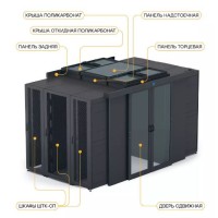 Крыша поликарбонат 600 × 1500 для шкафа ШТК-СП-×.6.× ЦМО ЦОД-СП-КП-600.1500-9005