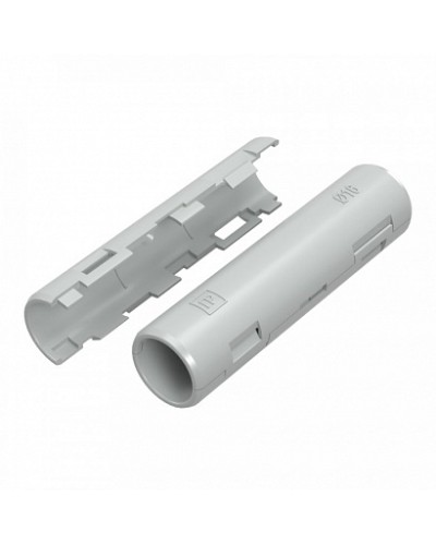Муфта разборная d16 мм атмосферостойкая серая (10шт/500шт уп/кор) Промрукав (PR13.0429) в Санкт-Петербурге Повороты, муфты, тройники Pintop.ru