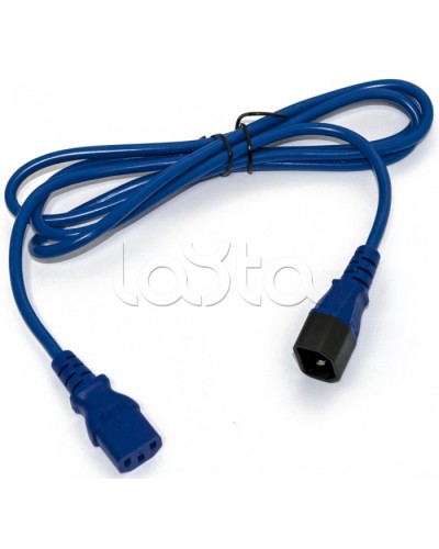 Кабель питания монитор-компьютер Hyperline PWC-IEC13-IEC14-3.0-BL в Санкт-Петербурге Патч-корды и пигтейлы Pintop.ru