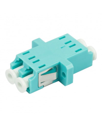 Адаптер оптический проходной LC-LC, OM3, дуплекс (duplex), бирюзовый Datarex DR-541123 в Санкт-Петербурге Коммутационные изделия Pintop.ru