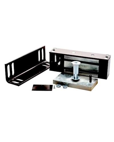 Замок электромагнитный Олевс М2-300 с уголком черный в Санкт-Петербурге Электромагнитные замки Pintop.ru