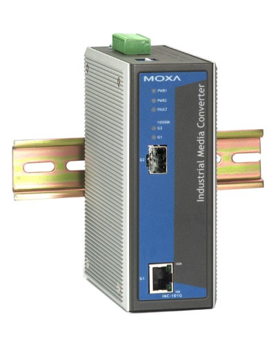 Медиаконвертер Gigabit Ethernet 10/100/1000BaseTX в 1000BaseSX/LX/LHX/ZX Moxa IMC-101G в Санкт-Петербурге Дополнительное оборудование для ОПС Pintop.ru