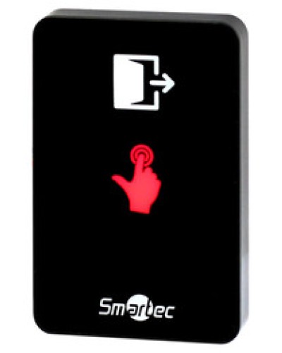 Сенсорная кнопка выхода накладная Smartec ST-EX410L-BK в Санкт-Петербурге Кнопки выхода Pintop.ru
