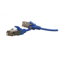 Патч-корд S/FTP Hyperline (PC-LPT-SFTP-RJ45-RJ45-C6-1.5M-LSZH-BL)