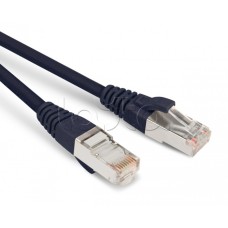 Патч-корд экранированный Hyperline PC-LPM-STP-RJ45-RJ45-C5e-0.5M-LSZH-BK