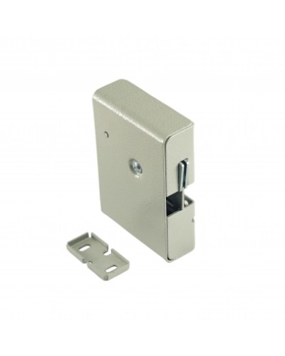 Замок электромеханический с толкателем и датчиком положения двери Promix-SM308.10.1 (серебро) в Санкт-Петербурге Электромеханические замки Pintop.ru