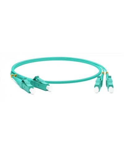 Патч-корд волоконно-оптический MM50/125 LC-LC duplex LSZH 30 м Hyperline FC-D2-503-LC/PR-LC/PR-H-30M-LSZH-AQ в Санкт-Петербурге Патч-корды оптические Pintop.ru