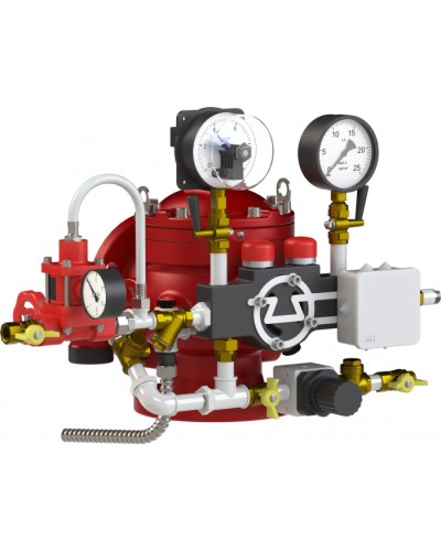 Узел управления спринклерный водозаполненный Спецавтоматика УУ-С100/1,6В-ВФ.О4-01 Прямоточный-100 (с камерой задержки) в Санкт-Петербурге Устройства пуска водяного пожаротушения Pintop.ru