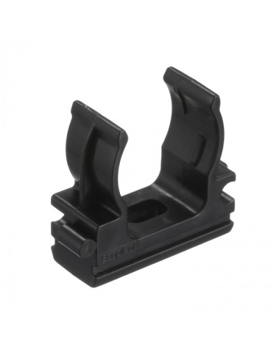 CF20G Держатель (клипса), без галогена, для труб D20мм, цвет чёрный (50 шт/упак) Экопласт (41720-50HF-BL) в Санкт-Петербурге Держатели, клипсы, скобы Pintop.ru