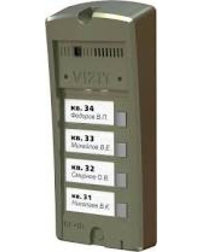 Панель вызова Vizit БВД-306-6 в Санкт-Петербурге Многоабонентные устройства Pintop.ru