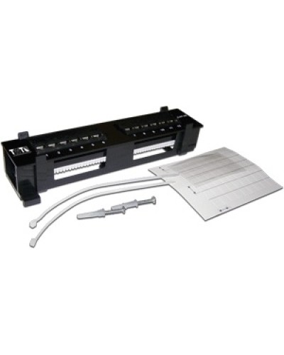 Патч-панель настенная горизонтальная 12 портов RJ-45 TWT TWT-PP12UTP-H в Санкт-Петербурге Патч панель Pintop.ru