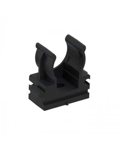CFQ16 Держатель (клипса) для труб, для монтажного пистолета D16мм, цвет чёрный (50шт) Экопласт (41516BL) в Санкт-Петербурге Держатели, клипсы, скобы Pintop.ru
