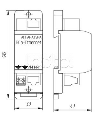 Блок защиты извещателей от воздействия грозы и электромагнитных наводок Forteza Блок БГр-Ethernet-8 в Санкт-Петербурге Устройства защиты операционных процессоров (ОПС) Pintop.ru