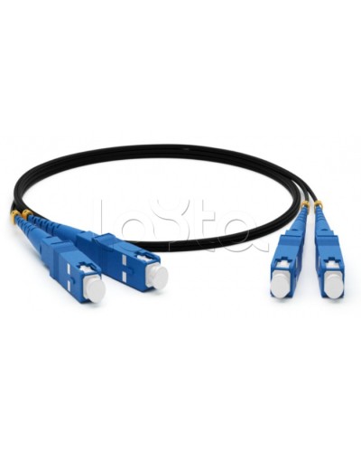 Патч-корд SM 9/125 (OS2), SC/UPC-SC/UPC, 2мм, duplex LSZH 1м черн Hyperline FC-D2-9-SC/UR-SC/UR-H-1M-LSZH-BK в Санкт-Петербурге Патч-корды оптические Pintop.ru