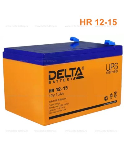 Аккумулятор свинцово-кислотный Delta HR 12-15 в Санкт-Петербурге Электротехническое оборудование Pintop.ru