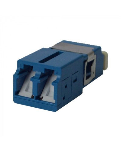 Адаптер оптический LC OM3, со шторкой, корпус SC, дуплексный LANMASTER (LAN-2LCS/SH-AM-OM3) в Санкт-Петербурге Коннекторы ВО Pintop.ru