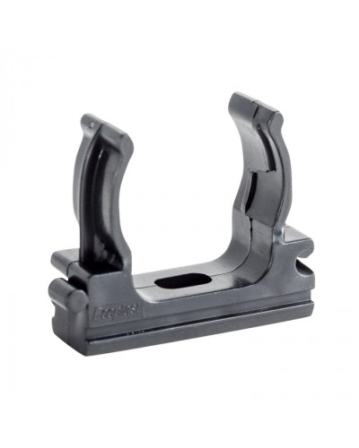 CF32G Держатель (клипса), без галогена, для труб D32мм, цвет чёрный (10шт) Экопласт (41732-10HF-BL) в Санкт-Петербурге Держатели, клипсы, скобы Pintop.ru