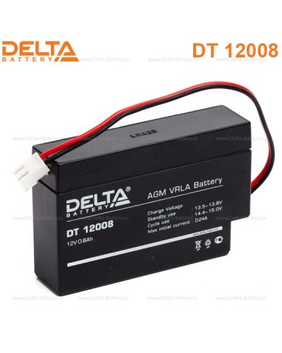 Аккумулятор свинцово-кислотный Delta DT 12008 Т13 в Санкт-Петербурге Электротехническое оборудование Pintop.ru