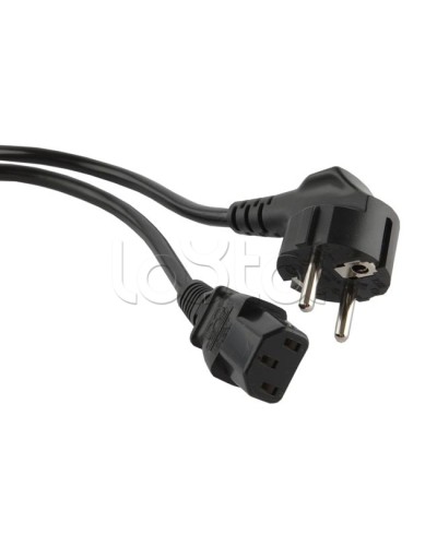 Кабель питания 5.0 м Hyperline PWC-IEC13-SHM-5.0-BK в Санкт-Петербурге Патч-корды и пигтейлы Pintop.ru