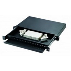 Кросс оптический 19'' 1U стоечный на 24 адаптера FC LANMASTER LAN-FOBM-RMS-24FC