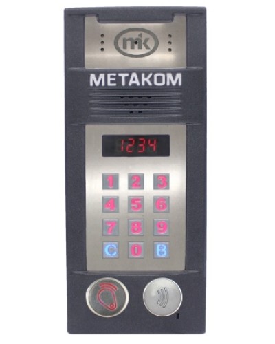 Многоабонентый антивандальный блок вызова со встроенной видеокамерой Метаком MК2018-RFMFСV в Санкт-Петербурге Блоки вызова многоабонентные Pintop.ru